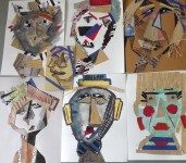 Le cubisme/collage/peinture et découpage S.A.N val d' Europe